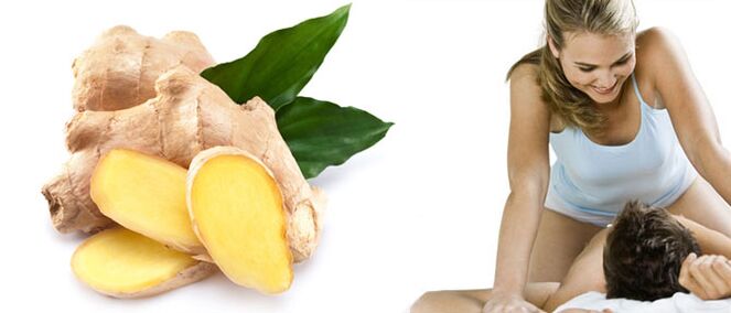 Os beneficios da raíz de xenxibre pola potencia masculina